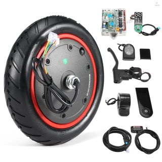 RIDERLIVING 350W Electric Scooter Motor Wheel Engine Motor Driving Wheel with Motherboard Controller Instrument Panel Electric Scooter Accessories for Xiaomi M365 Pro