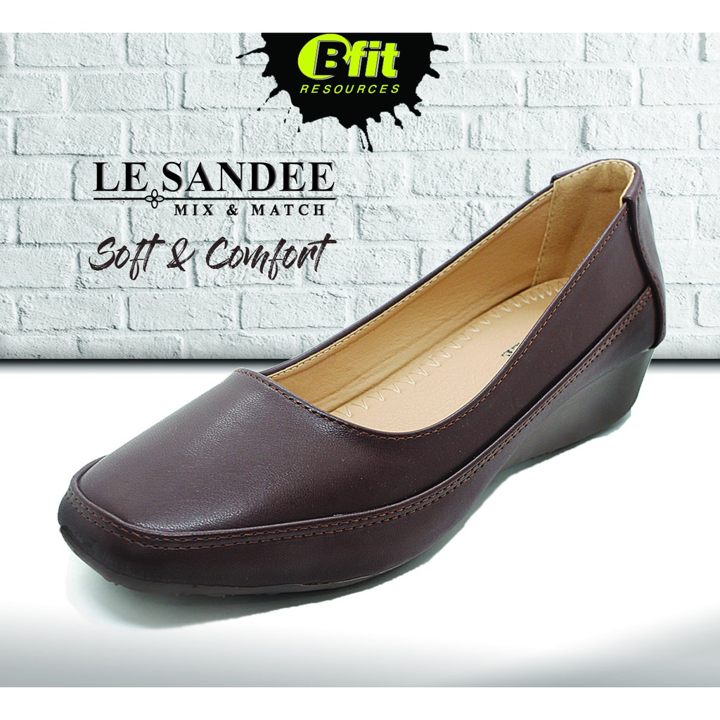 [LESANDEE] Ladies Comfort Shoes x Coffee PML-1117-2B