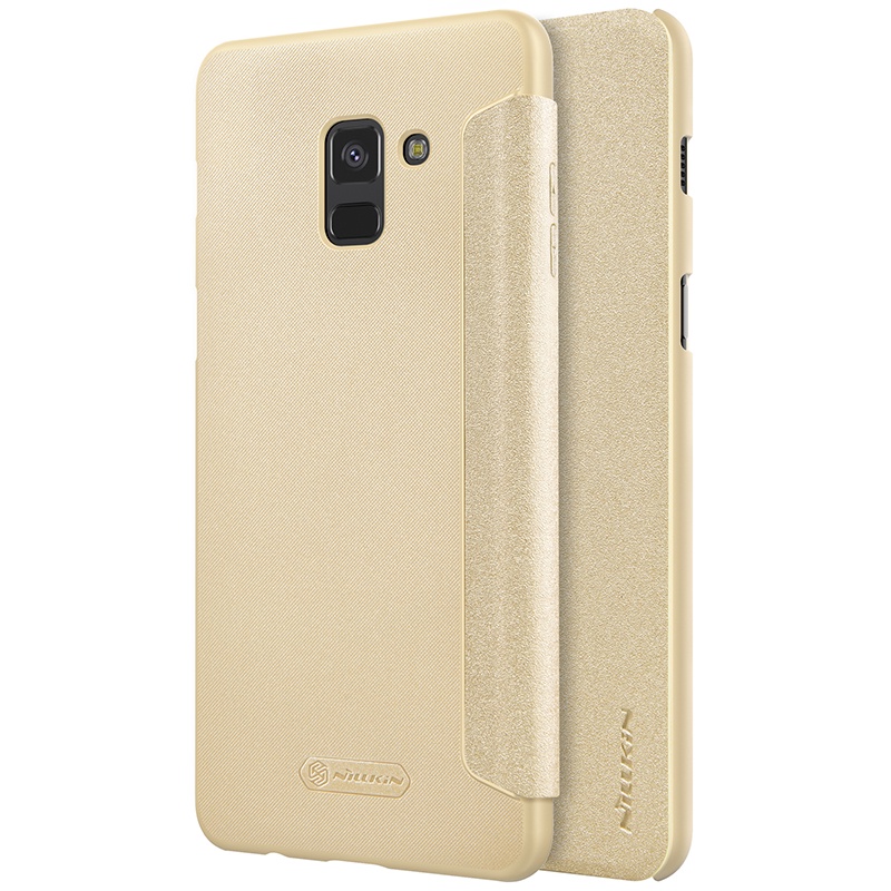 Nillkin เคส Samsung Galaxy A8 2018 แท้% เคสฝาพับ Nillkin Sparkle Leather #8