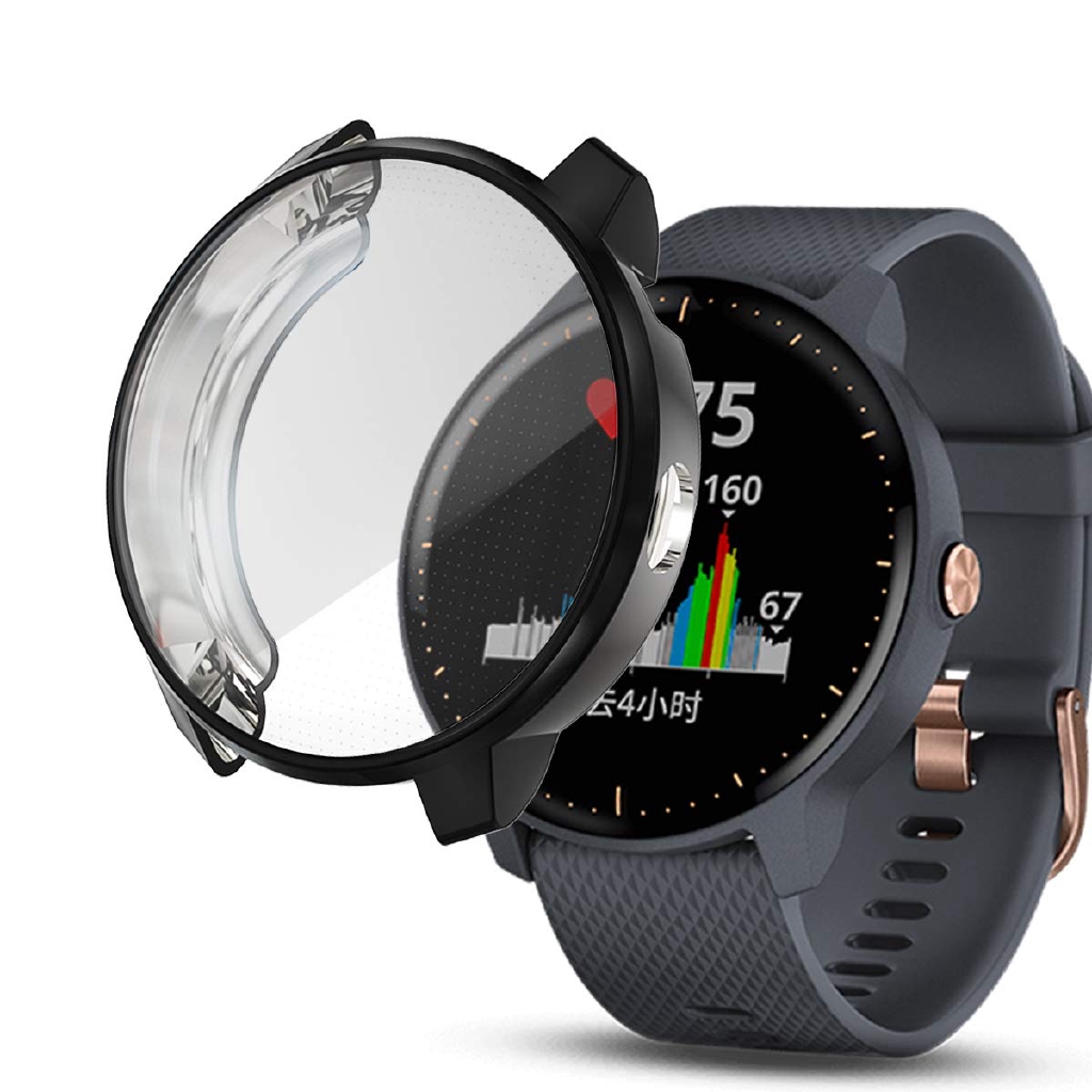 แผ่นปิดกันรอย มันวาว สำหรับ Garmin Vivoactive 3 Music Trainer