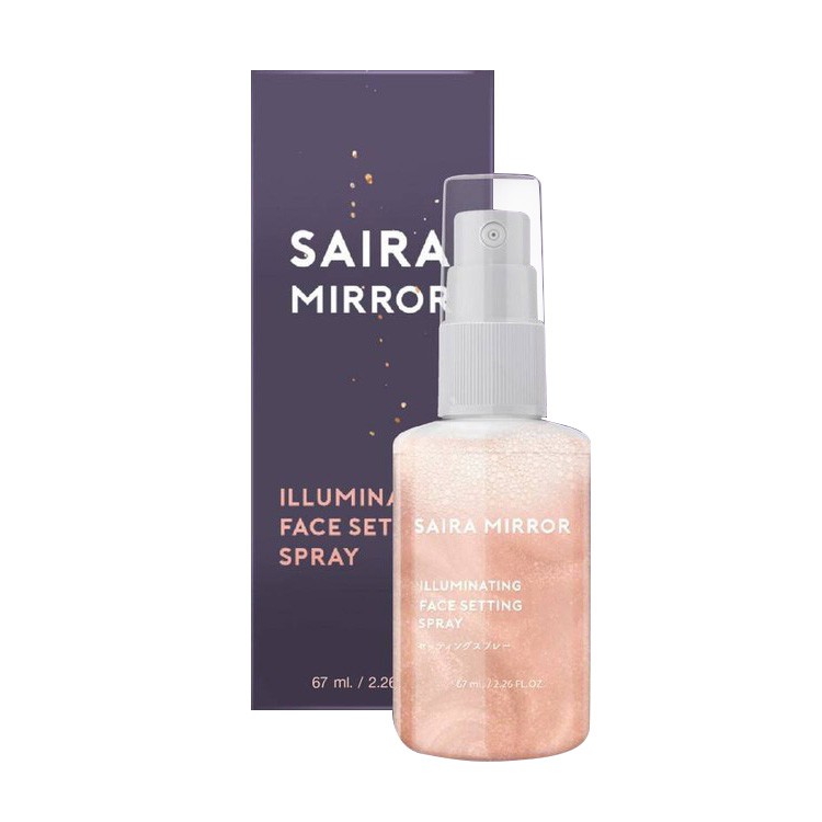 Saira Mirror Illuminating Face Setting Spray สเปรย์น้ำแร่หน้าฉ่ำ ของแท้100%