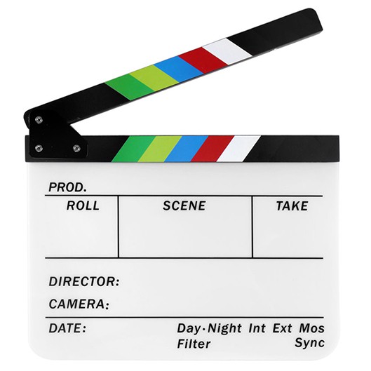 อุปกรณ์ถ่ายภาพยนต์ Motes Movie Slate – White