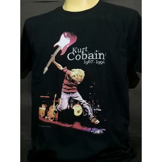 เสื้อยืดแฟชั่น เสื้อวงนำเข้า Kurt Cobain 1976-1994 Parody Nirvana Grunge Sonic Youth Soundgarden Pearl Jam Style Vintage