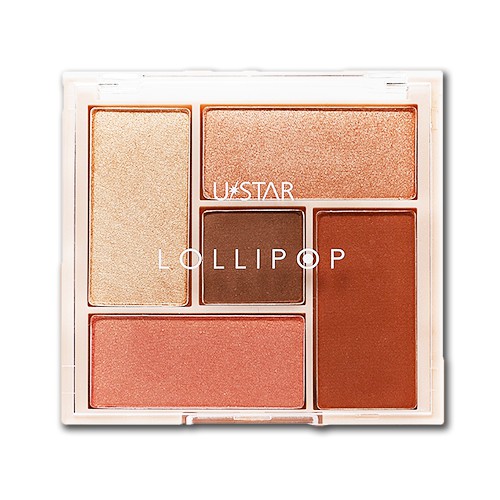 USTAR Lollipop Color Palette ยูสตาร์ โลลี่ป๊อป คัลเลอร์ พาเลท 5 in 1 ในตลับเดียว