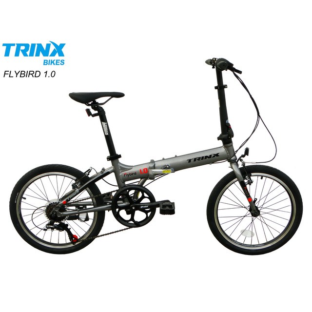 จักรยานพับได้ TRINX FLYBIRD 1.0 V-brake เฟรมอลู 7 สปีด, TRINX MY2019