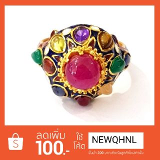 MMSJ925 THAI แหวนบัวคลีนกเกล้า