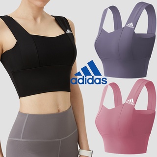 พร้อมส่ง Adidas ชุดชั้นในสปอร์ตบรา ดันทรง เหมาะกับใส่เล่นโยคะ ยิม สําหรับผู้หญิง