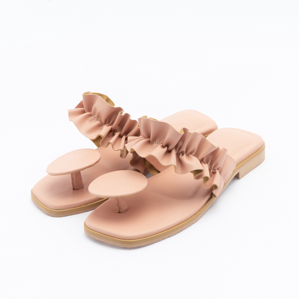 Pikka - OLAYA PEACH - WOMEN& 39;S FLAT SANDALS