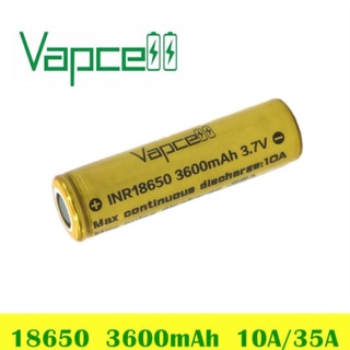 Vapcell INR18650 3600mAh 3.7V ของแท้ 1ก้อน