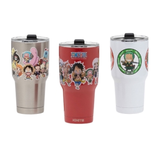 [พร้อมส่ง] ONE PIECE : Tumbler แก้วน้ำสแตนเลสวันพีซ Stainless steel size 30 oz.วันพีซ ลูฟี่ กลุ่มโจรสลัด ลิขสิทธิ์ 100%