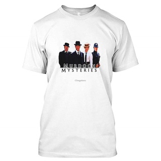 [S-5XL] Murdoch Mysteries เสื้อยืด สีดํา สําหรับผู้ชาย ผู้หญิง DMN103