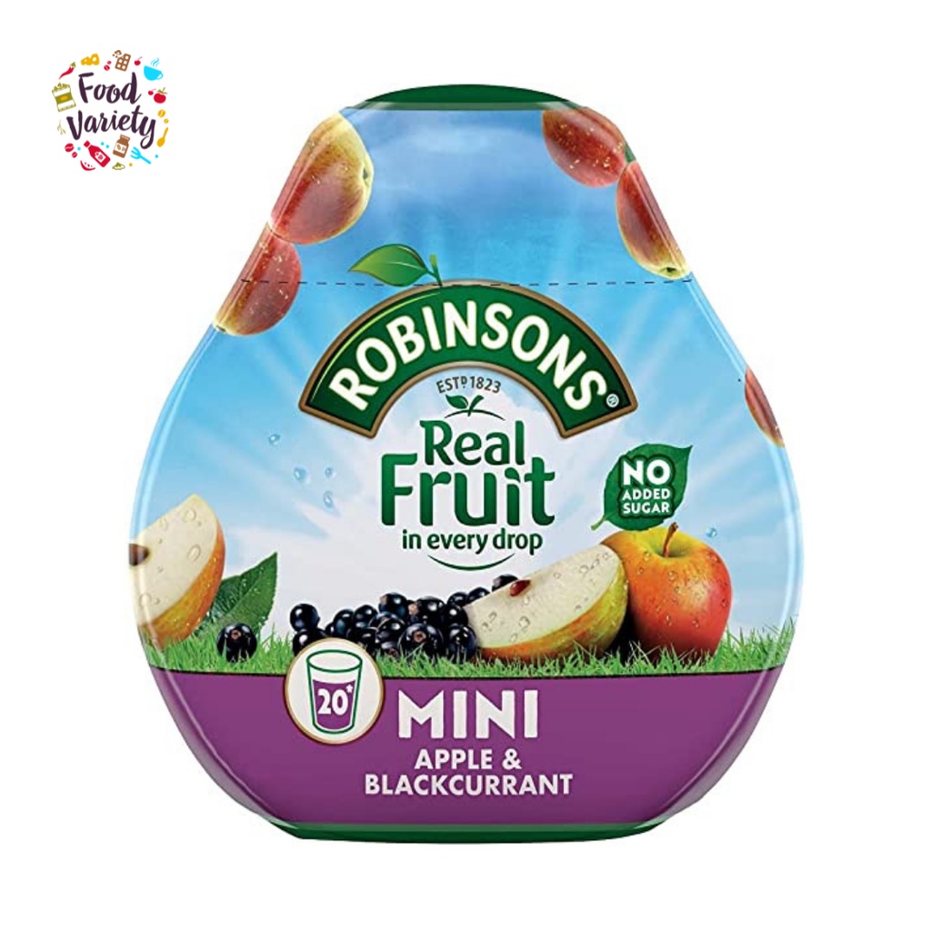 Robinsons Real Fruit mini Apple & Blackcurrant 66ml โรบินสันส์ เรียลฟรุต มินิ รสแอปเปิ้ลและแบล็กเคอร