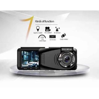 กล้องติดหน้ารถยนต์ พร้อมGPS รุ่น- H191   ความชัด FULL-HD 1080P (พร้อมส่งค่ะ)