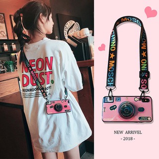 Phone Case VIVO Y17 Y3 V15 Pro V11Pro V11i  Y91c Y91 Y91i Y95 Y93 Y81 Y81i Y83 Crossbody Lanyard Camera Strap Soft Cover