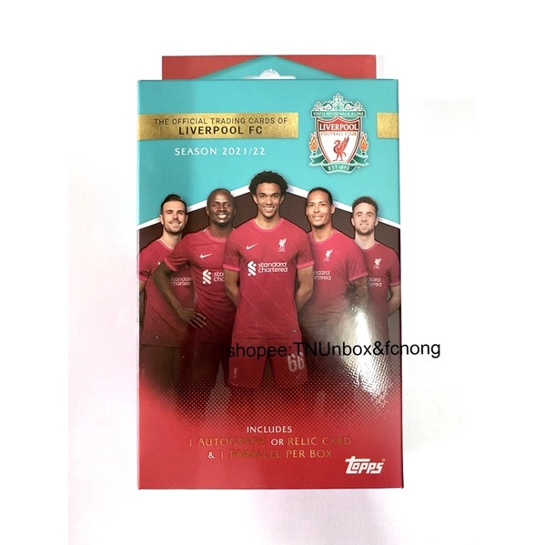 กล่องการ์ดฟุตบอล Topps Liverpool Team Set