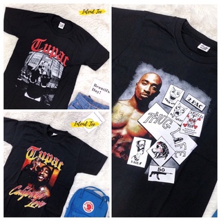 เสื้อวง Tupac พิมพ์ หน้า--หลัง