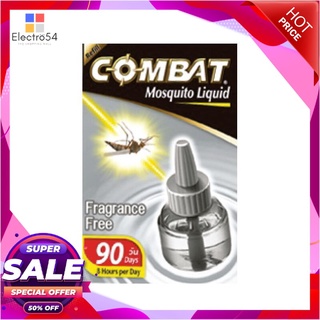 💥โปรสุดพิเศษ!!!💥 COMBAT น้ำยาเติมไล่ยุง ไร้กลิ่น ขนาด 45 มล. สีเทา