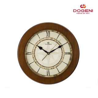 DOGENI นาฬิกาแขวนไม้ Wooden Wall Clock รุ่น WNW014DB