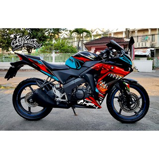 สติ๊กเกอร์ Full Body ลาย ฉลาม S1000 เต็มคัน รถรุ่น honda Cbr 150 โฉมเก่า **ตัวก่อนเปลี่ยนโมเดลใหม่