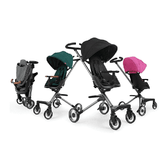 QPlay รถเข็นเด็กพกพา จากเยอรมัน Easy baby pushchair (แถมเบาะรองสีน้าตาล)