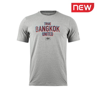 เสื้อยืดผ้าฝ้ายพิมพ์ลายคลาสสิก เสื้อยืดสีเทา 2022/23 ARI TRUE BANGKOK UNITED 2022/2023 TEE