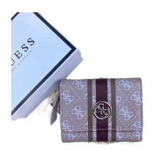 กระเป๋าเงินสั้น ของแท้ Guess wallet กระเป๋าสตางค์ใบสั้น รุ่นสามพับ