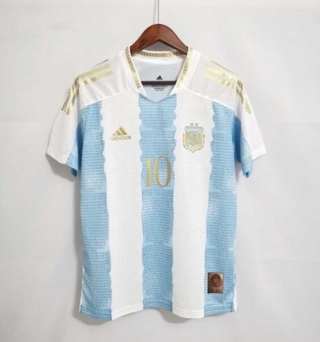 เสื้อกีฬาแขนสั้น ลายทีมชาติฟุตบอล Argentina Commemorative Edition 10 Maradona 2021 2022