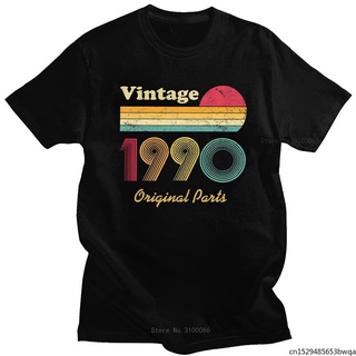 Made In 1990 เสื้อยืดลําลองสําหรับผู้ชายแขนสั้นทรงสลิมฟิตลาย 31St Brithday Gift 31 ปี