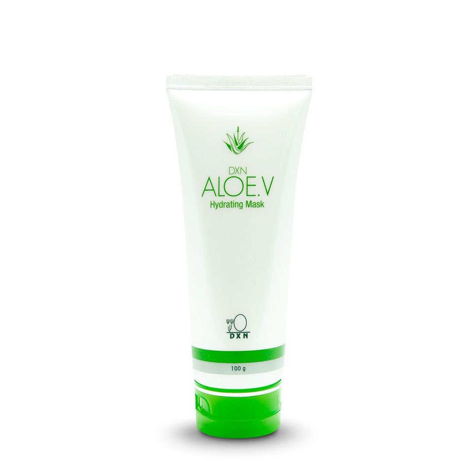 DXN Aloe.V Hydrating Mask. เจลพอกหน้าเจลพอกหน้า เป็นสูตรพิเศษเฉพาะของ DXN เหมือนเป็นแม่เหล็กที่ดึงคว