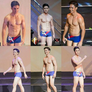 Swimwear กางเกงว่ายน้ำชาย ทรง Boxer X ผ้า Spandex
