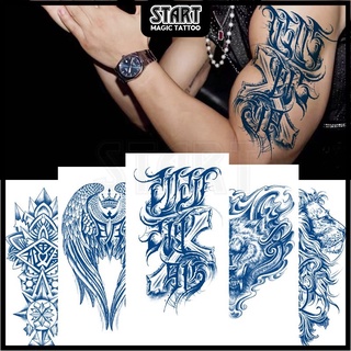 【Start Magic Tattoo】ใหม่ สติกเกอร์รอยสักชั่วคราว กึ่งถาวร กึ่งถาวร 2 สัปดาห์ ติดทนนาน ถึง 15 วัน กันน้ํา 180 มม.*100 มม.