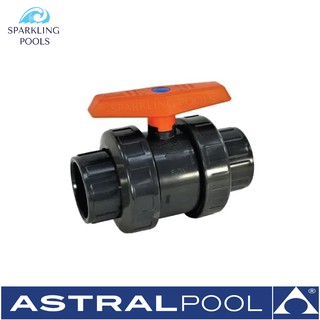 บอลวาล์ว ขนาด 1" - AstralPool Standard True Union Ball Valve  1″ EPDM-HDPE ได้มาตรฐานอเมริกา NSF