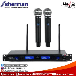 SHERMAN ZL-306+ ชุดรับ-ส่งไมโครโฟนไร้สาย VHFไมค์ลอยแบบมือถือ Wireless Microphone