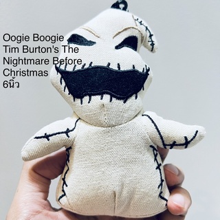 พวงกุญแจ ตุ๊กตา ผี ใน ไนท์แมร์ The Nightmare Before Christmas Oogie Boogie 6นิ้ว ผ้าเหมือนผ้ากระสอบ งานสวยมาก งานปักล้วน
