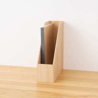 MUJI (มูจิ) NEW! กล่องแฟ้มไม้ MDF (stand file box for A4 Width 9.2 x Depth 27.5 x Height 32 cm)