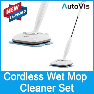 Autovis KAC-8000 2 Set Wireless Cordless Vibration Wet Dry Mop Cleaner