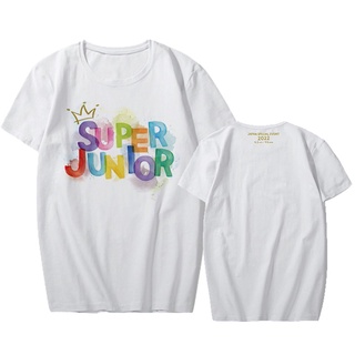 เสื้อยืดลําลอง แขนสั้น พิมพ์ลาย Kpop SUPER JUNIOR Special Event แฟชั่นฤดูร้อน สําหรับผู้หญิง และผู้ชาย 2022S-5XL