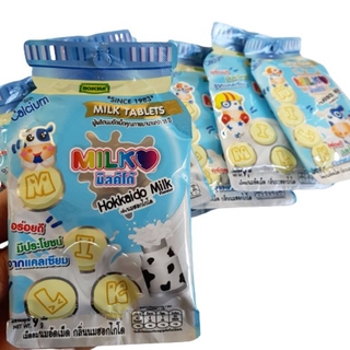 12 ซอง นมอัดเม็ดซอง milko มิลค์โก้ นมเม็ด รสนม