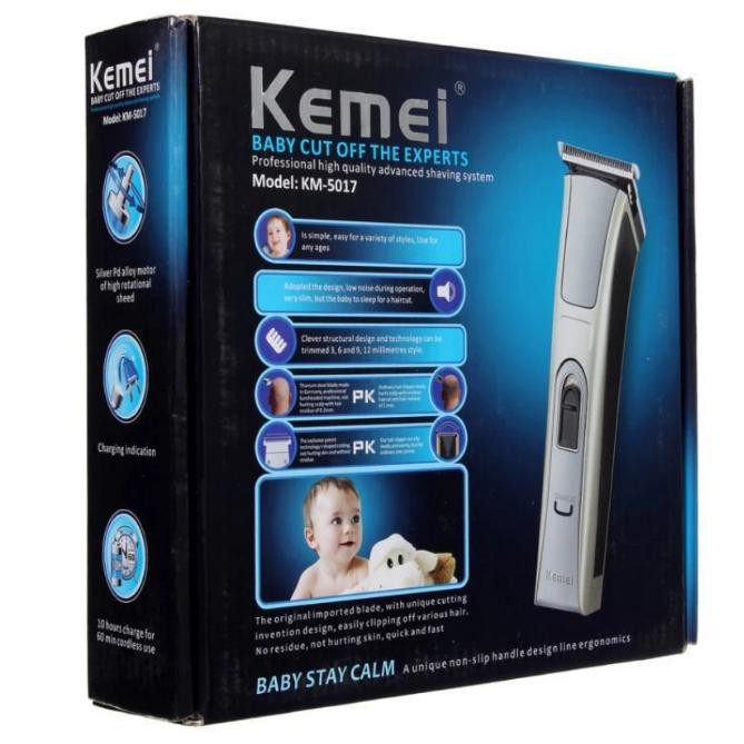 Kemei 5017 ปัตตาเลี่ยน มาพร้อมอุปกรณ์เพื่อช่วยในการตัดแต่งผม ที่จะช่วยให้คุณสามารถดูแลผมของคุณได้ด้ว