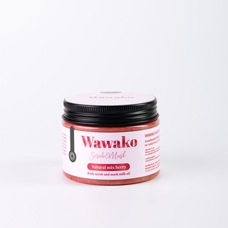 wawako natural mix berry wawa scrub and mask 150 g