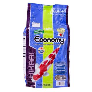 Hikari Economy M อาหารปลาคาร์ฟ ฮิคาริ สูตรประหยัด น้ำไม่ขุ่นปลาไม่ลงพุง ลดเครียดต้านโรค แบบลอย (เม็ดกลาง) (4Kg)