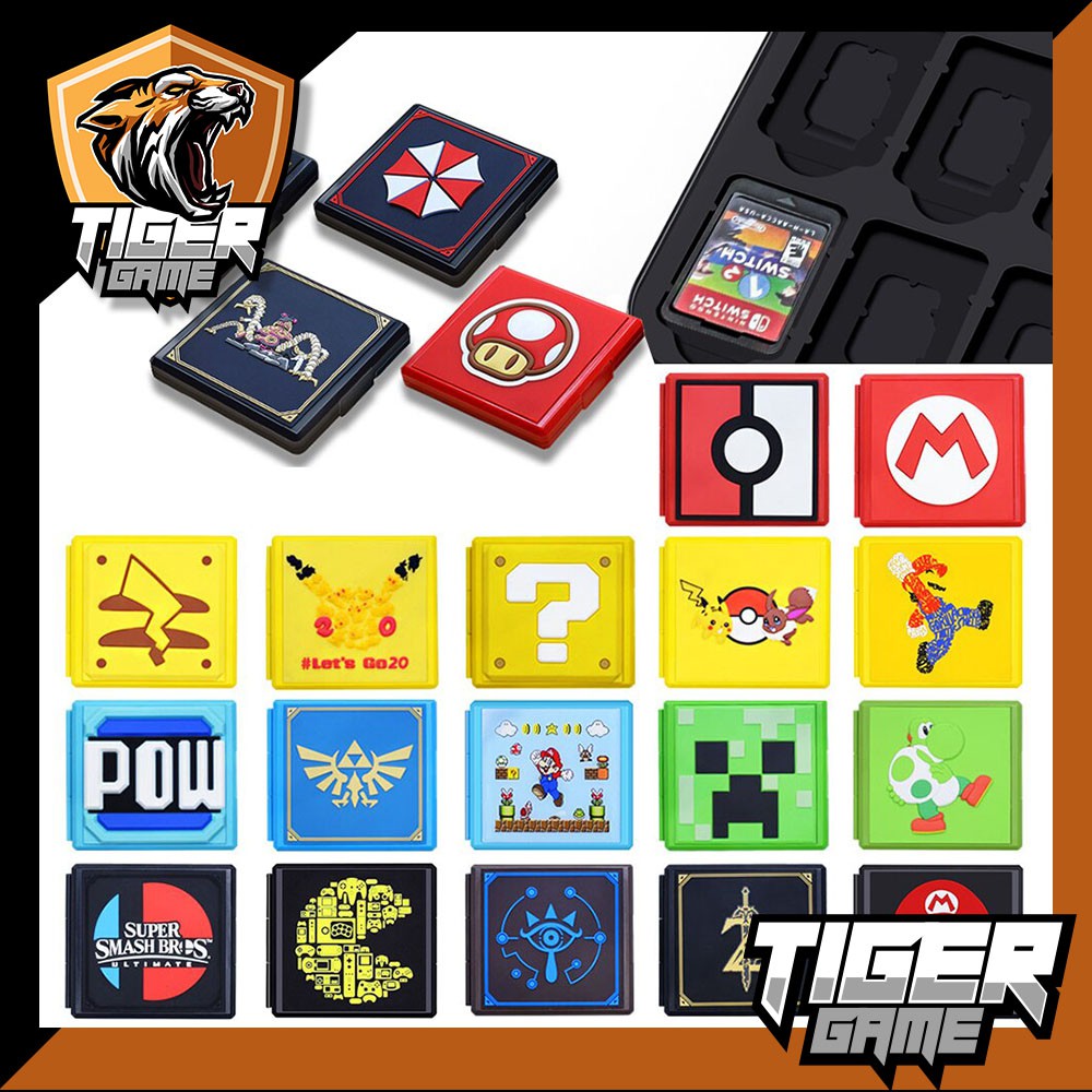 กล่องเก็บตลับเกมส์ลายการ์ตูน 12 in 1 Nintendo Switch (ที่เก็บตลับเกมส์ Switch)(กล่องเก็บเกม Switch)(กล่องเก็บเกมส์สวิต)