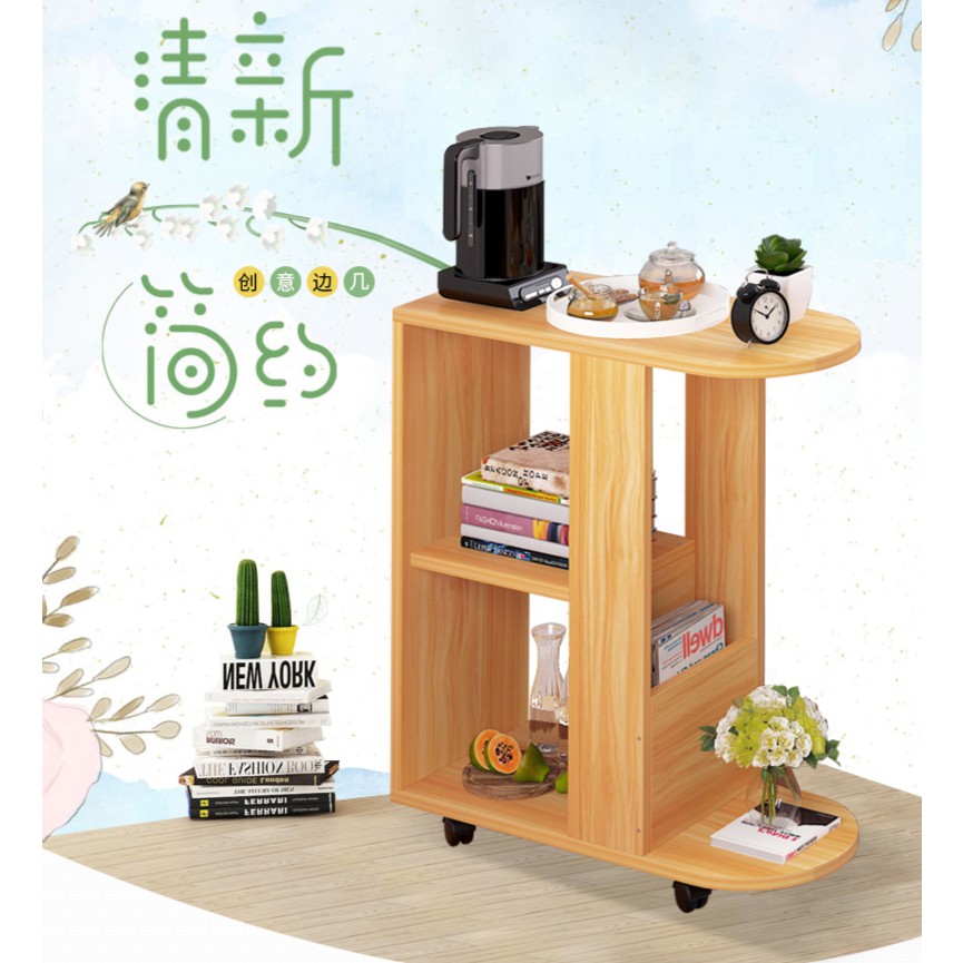 โต๊ะเลื่อน โต๊ะข้างโซฟา ขนาด 68x30x76cm