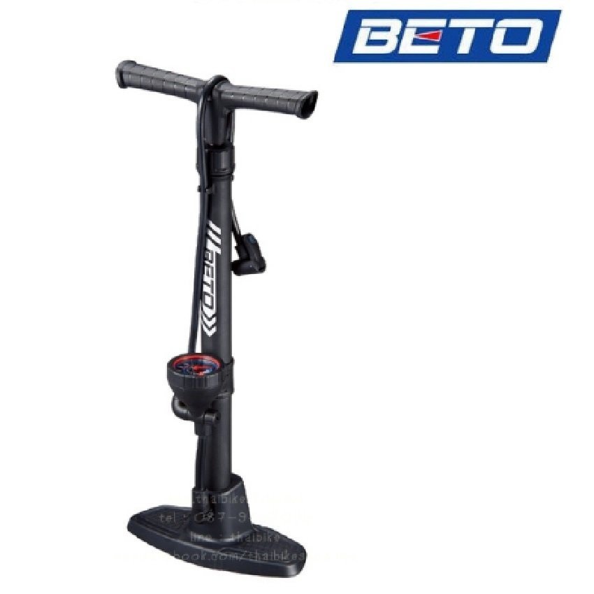 VAUKO : BETO Tire Hand Pump ที่สูบลมล้อจักรยาน รถยนต์ แบบตั้งพื้นใช้มือสูบ รุ่นยอดนิยม CMP-114 จำนวน 1 ตัว