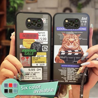 เคสโทรศัพท์มือถือลายการ์ตูนกล้องน่ารักพร้อมสายคล้องสําหรับ Xiaomi Poco X3 Nfc/X3 Pro/X3