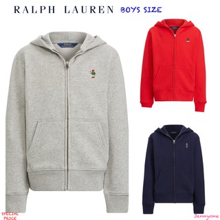 RALPH LAUREN BEAR FLEECE HOODIE ( BOYS SIZE 8-20 YEARS )