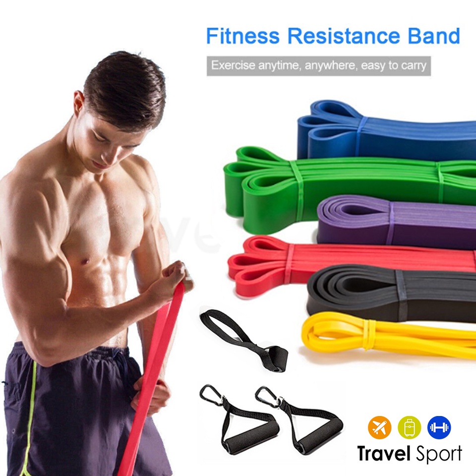 ยางยืดออกกำลังกาย สายแรงต้าน ยางยืดแรงต้าน 5-125 lbs - Resistance Band
