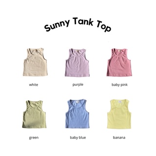 Sunny Tank Top 4 colour - เสื้อกล้ามครอปแขนกุด