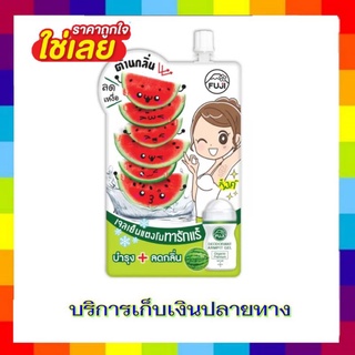 ( 1ซอง) FUIJI WATERMELON ALOE DEODORANT ARMPIT GEL ฟูจิ วอเตอร์เมล่อน อโล ดีดอเดอแร้น อาร์มพิท เจลเจลน้ำหอมดับกลิ่นเต่า