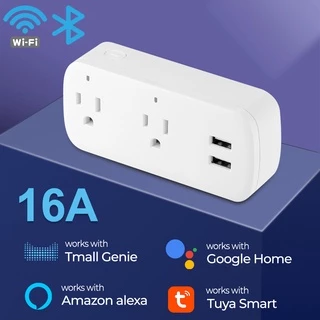 Smatrul Tuya อะแดปเตอร์ซ็อกเก็ตชาร์จ Wifi 16A US Plug สําหรับ Google Home Alexa Tmall Genie